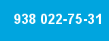938 022-75-31 938 022-75-31